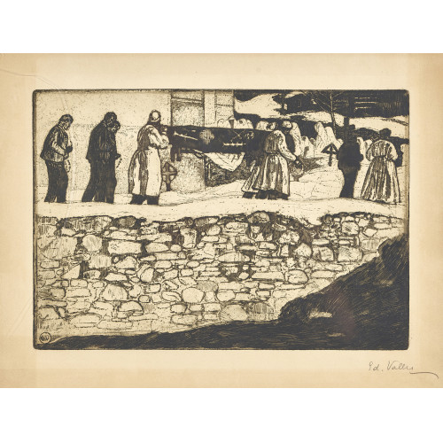 �DOUARD VALLET : 'Enterrement' (DOBIASCHOFSKY AUKTIONEN AG)