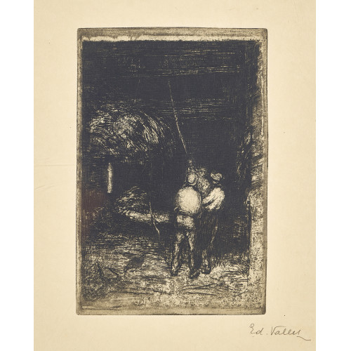 �DOUARD VALLET : 'Paysan montant des gerbes' (DOBIASCHOFSKY AUKTIONEN AG)