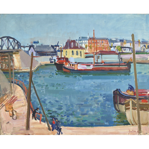 RUDOLF ZENDER : 'Schiffe auf der Seine' (DOBIASCHOFSKY AUKTIONEN AG)