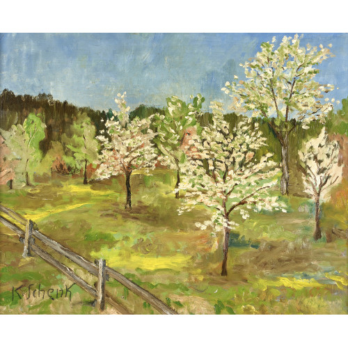 KARL SCHENK : Bl�hende Obstb�ume (DOBIASCHOFSKY AUKTIONEN AG)