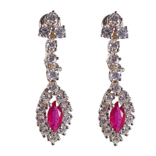 RUBIN-BRILLANT-OHRH�NGER : Bucherer (DOBIASCHOFSKY AUKTIONEN AG)