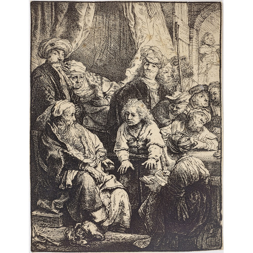 HARMENSZ REMBRANDT VAN RIJN : 'Joseph, seine Tr�ume erz�hlend' (DOBIASCHOFSKY AUKTIONEN AG)