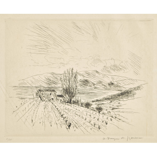 ANDR� ALBERT MARIE DUNOYER DE SEGONZAC : 'La ferme pr�s de la mer' (DOBIASCHOFSKY AUKTIONEN AG)