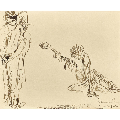 TH�OPHILE-ALEXANDRE STEINLEN : Der Bettler (DOBIASCHOFSKY AUKTIONEN AG)