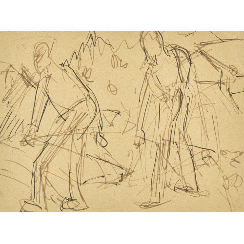 ERNST LUDWIG KIRCHNER : Zwei Mher (DOBIASCHOFSKY AUKTIONEN AG)