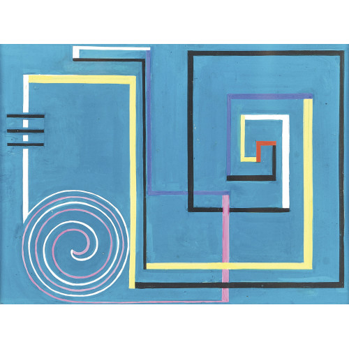 LILI ERZINGER : 'Lignes color�es' (DOBIASCHOFSKY AUKTIONEN AG)