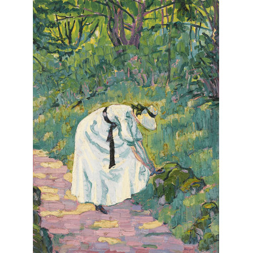 ERNST SAMUEL GEIGER : 'Dame au bois' (DOBIASCHOFSKY AUKTIONEN AG)