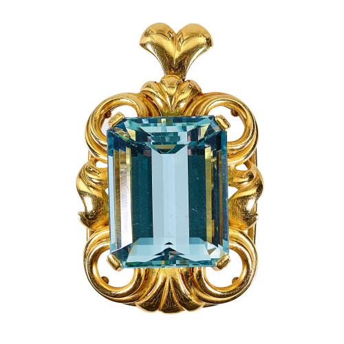 AQUAMARIN-ANH�NGER : (DOBIASCHOFSKY AUKTIONEN AG)