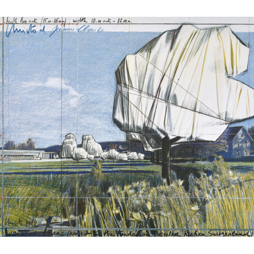 CHRISTO UND JEANNE-CLAUDE) CHRISTO & JEANNE-CLAUDE (JAVACHEFF : 'Wrapped trees' (DOBIASCHOFSKY AUKTIONEN AG)