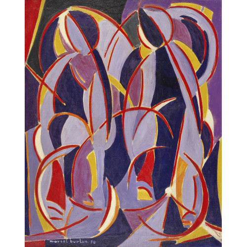 MARCEL BURTIN : 'Les cyclistes' (DOBIASCHOFSKY AUKTIONEN AG)