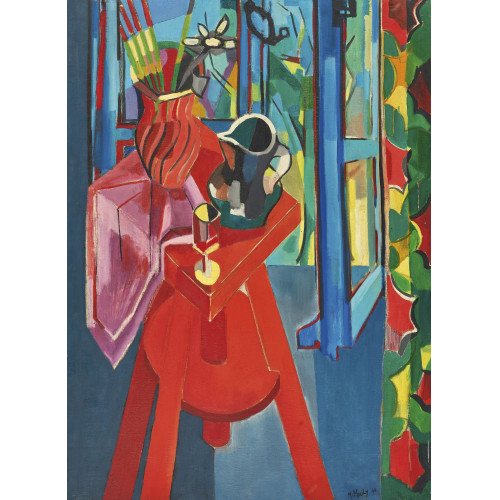 MARCEL MOULY : 'La selle rouge' (DOBIASCHOFSKY AUKTIONEN AG)