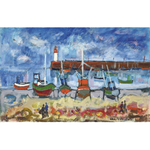 CHARLES BADOISEL : 'Port d'Erquy' (DOBIASCHOFSKY AUKTIONEN AG)