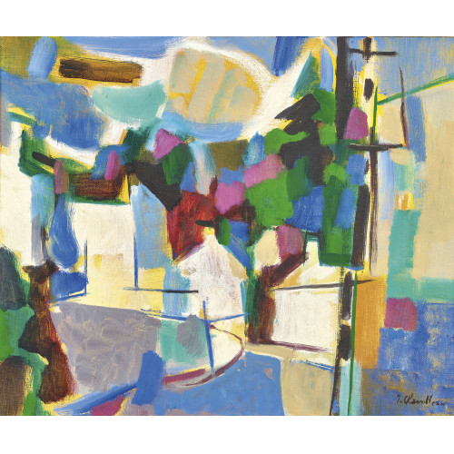 JEAN CHEVOLLEAU : 'Lumire sur le village' (DOBIASCHOFSKY AUKTIONEN AG)