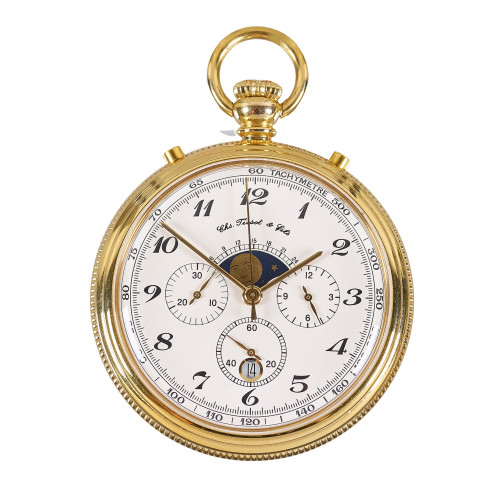 CHS. TISSOT & FILS : L�pine-Taschenuhr 'Le Chronographe Replica 1925' (DOBIASCHOFSKY AUKTIONEN AG)