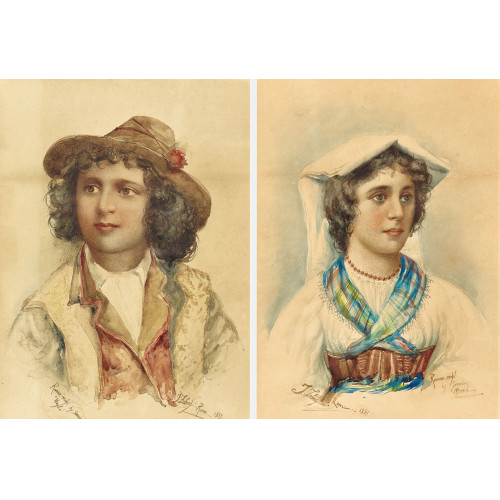 JOHANN ZAHND : 'Maria'/'Virgilio'. Gegenst�cke (DOBIASCHOFSKY AUKTIONEN AG)