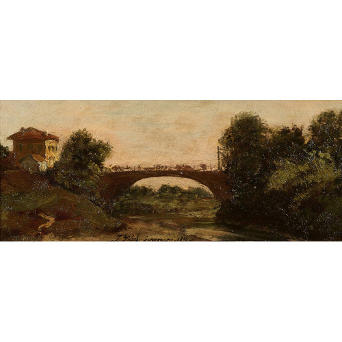 JOHANN ZAHND : Landschaft mit Br�cke (DOBIASCHOFSKY AUKTIONEN AG)
