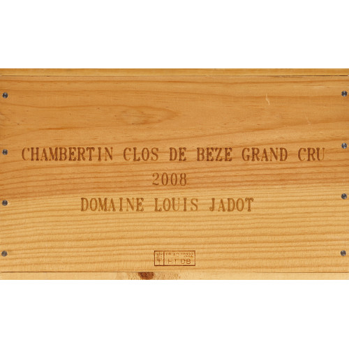 LOUIS JADOT : Chambertin, Clos-de-B�ze, Grand Cru, 2008 (DOBIASCHOFSKY AUKTIONEN AG)