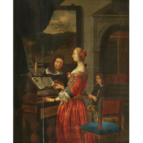 FRANS I VAN MIERIS : Das Duett (DOBIASCHOFSKY AUKTIONEN AG)