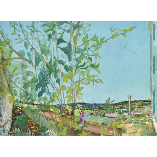 ERNST) COGHUF (EIGTL. STOCKER : Gartenpartie in weiter Landschaft (DOBIASCHOFSKY AUKTIONEN AG)