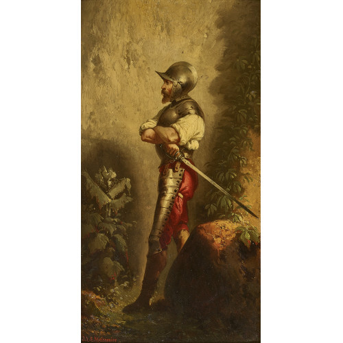 JEAN LOUIS ERNEST MEISSONIER : Kriegsmann im Harnisch (DOBIASCHOFSKY AUKTIONEN AG)