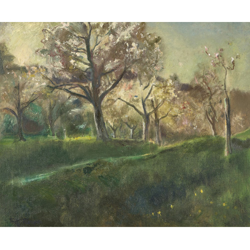 FRITZ P�MPIN : Bl�hender Obstgarten (DOBIASCHOFSKY AUKTIONEN AG)