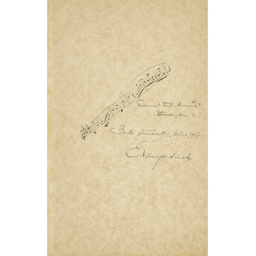 AUTOGRAF : Engelbert Humperdinck (1854-1921) (DOBIASCHOFSKY AUKTIONEN AG)
