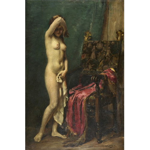 MIKLOS MIHALOVITS : Stehender weiblicher Akt (DOBIASCHOFSKY AUKTIONEN AG)