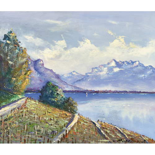 MOREILLON : Vue sur le Lavaux (DOBIASCHOFSKY AUKTIONEN AG)