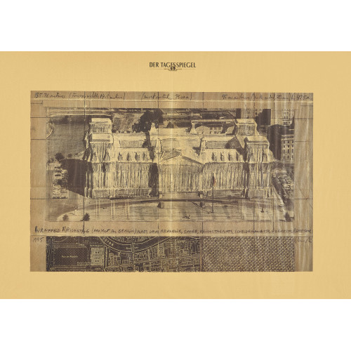 CHRISTO UND JEANNE-CLAUDE) CHRISTO & JEANNE-CLAUDE (JAVACHEFF : 'Wrapped Reichstag' (DOBIASCHOFSKY AUKTIONEN AG)
