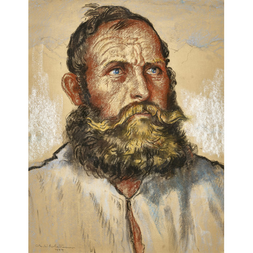 CHARLES L'EPLATTENIER : Portr�t eines b�rtigen Eidgenossen (DOBIASCHOFSKY AUKTIONEN AG)