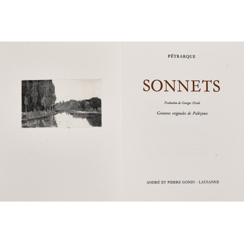 G�RARD DE PAL�ZIEUX : 'P�trarque. Sonnets' (DOBIASCHOFSKY AUKTIONEN AG)