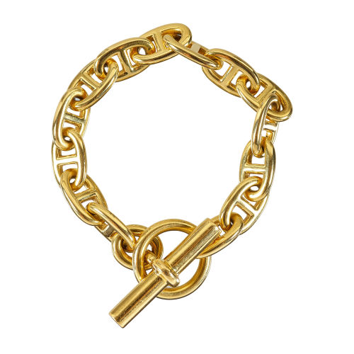 GOLD-BRACELET : Herm�s 'Cha�ne d'Ancre' (DOBIASCHOFSKY AUKTIONEN AG)