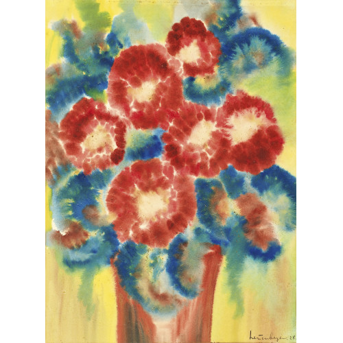 ALFRED (AUCH LEUBERG) LEUENBERGER : Blumen in Vase (DOBIASCHOFSKY AUKTIONEN AG)
