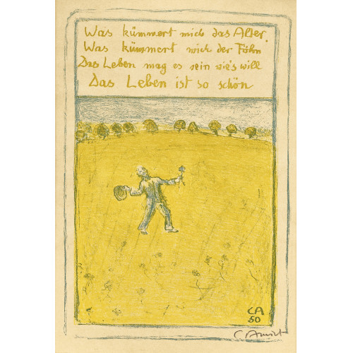 CUNO AMIET : 'Fr�hlicher Wanderer' (DOBIASCHOFSKY AUKTIONEN AG)