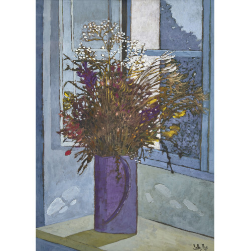 KATHY (EIGTL. THYS-BILL THYS : Blumenstrauss am Fenster (DOBIASCHOFSKY AUKTIONEN AG)