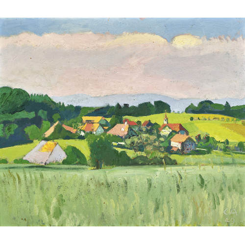 CUNO AMIET : Landschaft auf der Oschwand (DOBIASCHOFSKY AUKTIONEN AG)