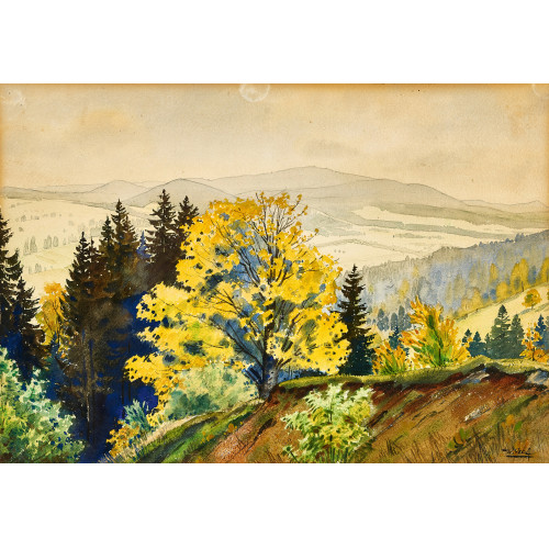 WERNER GEEL : Herbstlandschaft (DOBIASCHOFSKY AUKTIONEN AG)