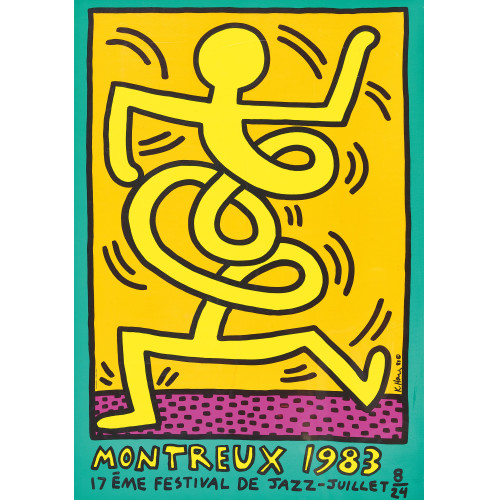 KEITH HARING : 'Montreux 1983 Jazz Festival' (DOBIASCHOFSKY AUKTIONEN AG)