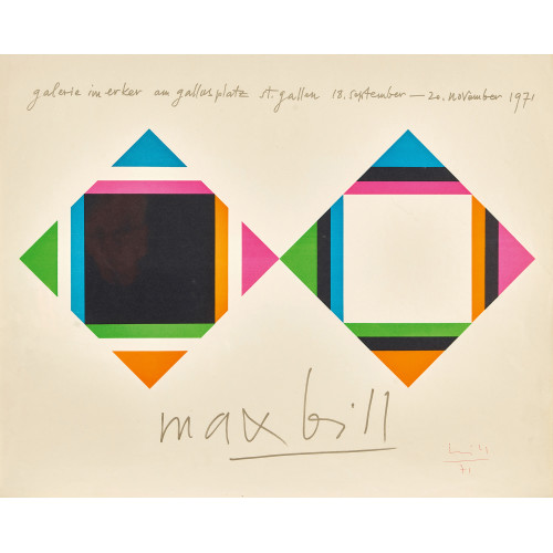 MAX BILL : 'galerie im erker max bill' (DOBIASCHOFSKY AUKTIONEN AG)
