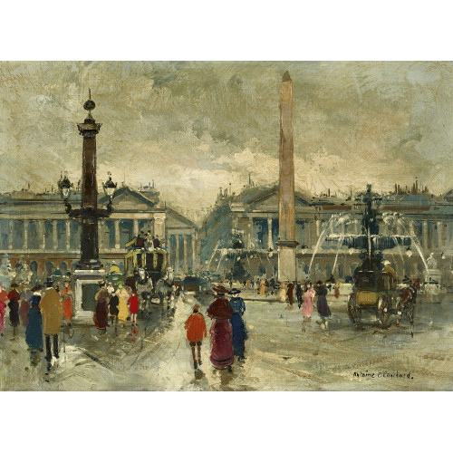 ANTOINE BLANCHARD : 'Place de la Concorde, Paris' (DOBIASCHOFSKY AUKTIONEN AG)