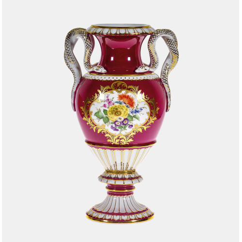 SCHLANGENHENKELVASE : Meissen, 1977 (Staatliche Porzellan Manufaktur) (DOBIASCHOFSKY AUKTIONEN AG)