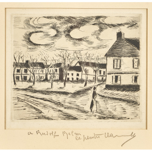 MAURICE DE VLAMINCK : 'La Fert�-Alais, Place du March�' (DOBIASCHOFSKY AUKTIONEN AG)