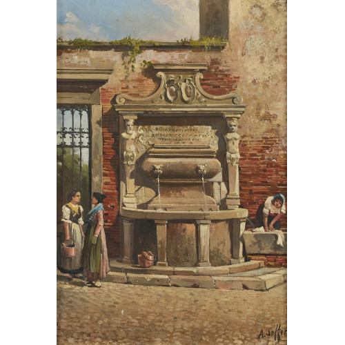 ALESSANDRO SEFFER : Frauen am Brunnen (DOBIASCHOFSKY AUKTIONEN AG)