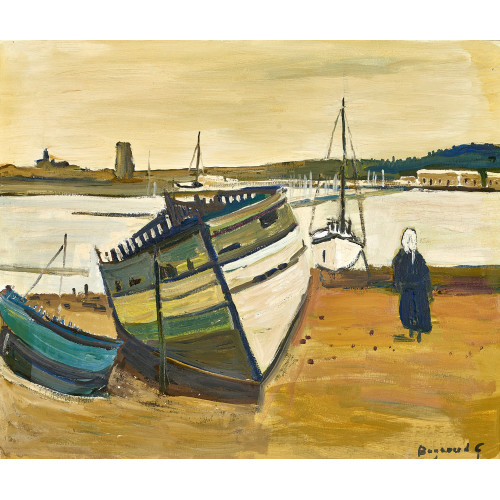 GEORGES BORGEAUD : 'Le bateau (Bretagne)' (DOBIASCHOFSKY AUKTIONEN AG)