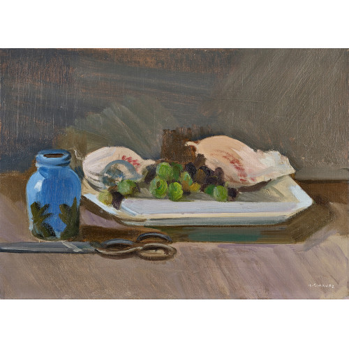 ALBERT CHAVAZ : Nature morte au pot bleu (DOBIASCHOFSKY AUKTIONEN AG)