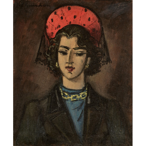 MILE FRANOIS CHAMBON : Portrait d'une femme (DOBIASCHOFSKY AUKTIONEN AG)