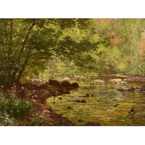 CHARLES EDMOND REN�-HIS : Am schattigen Flussufer (DOBIASCHOFSKY AUKTIONEN AG)