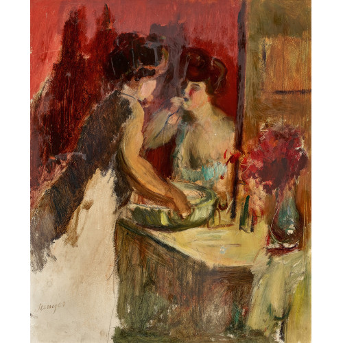 JOAQUIM SUNYER : Frau bei der Toilette (DOBIASCHOFSKY AUKTIONEN AG)