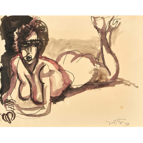 RENATO GUTTUSO : Liegende (DOBIASCHOFSKY AUKTIONEN AG)