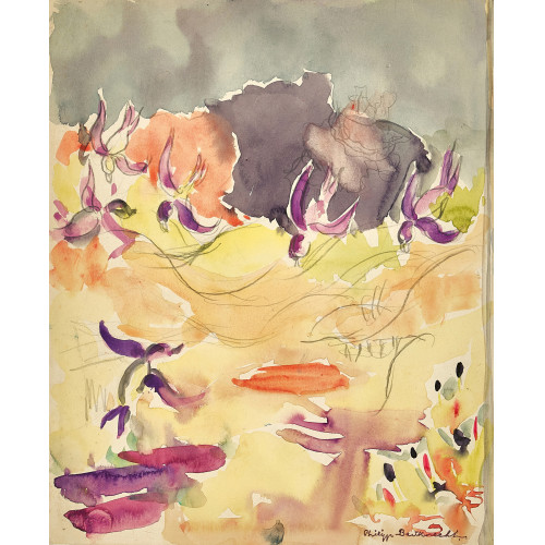 PHILIPP BAUKNECHT : Landschaft mit Schwalben (DOBIASCHOFSKY AUKTIONEN AG)